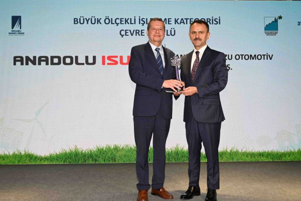 ANADOLU ISUZU, ÇEVRE PERFORMANSIYLA KOCAELİ SANAYİ ODASI’NDAN ÖDÜL ALDI